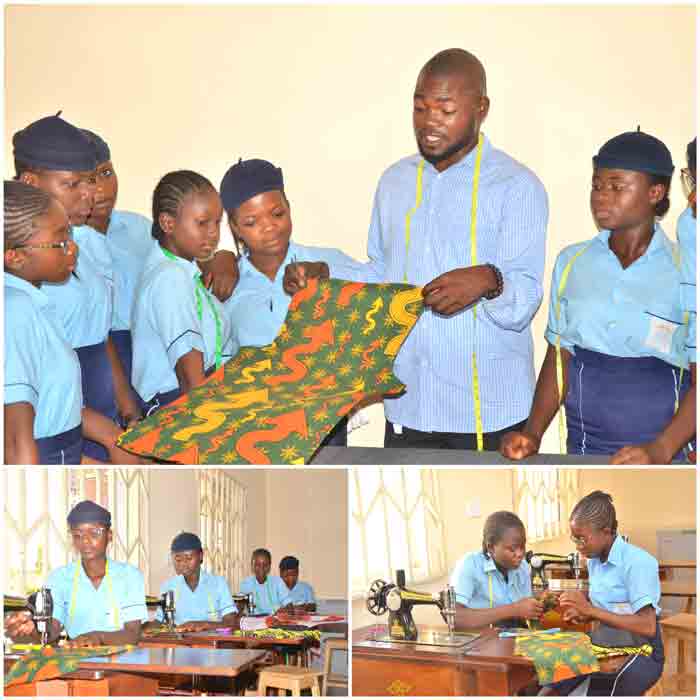 Ameewua-Model-College-Students in Home Economics Laboratory